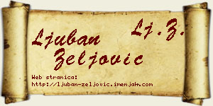 Ljuban Zeljović vizit kartica